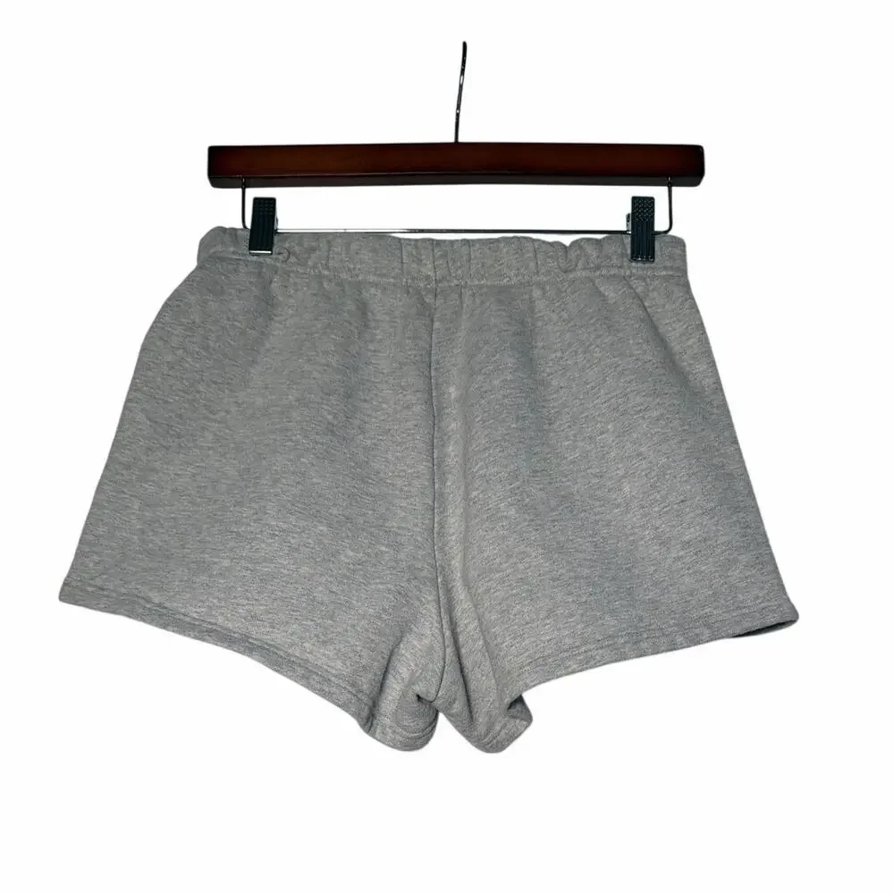 TNA Cozy Fleece Shorts Women Gray S HR Sweat Casual Lounge Streetwear Athleisure - Picture 2 of 5